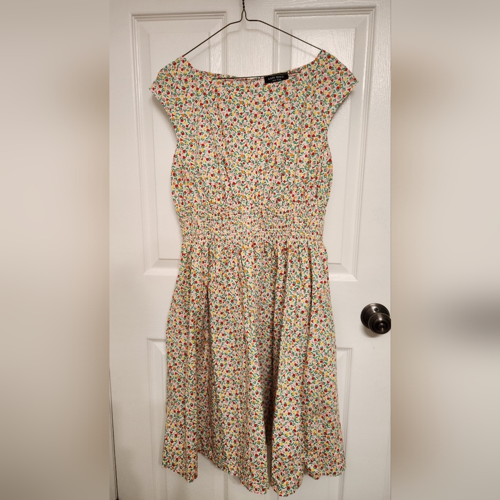 Kate Spade Multicolor Floral Midi Dress XL